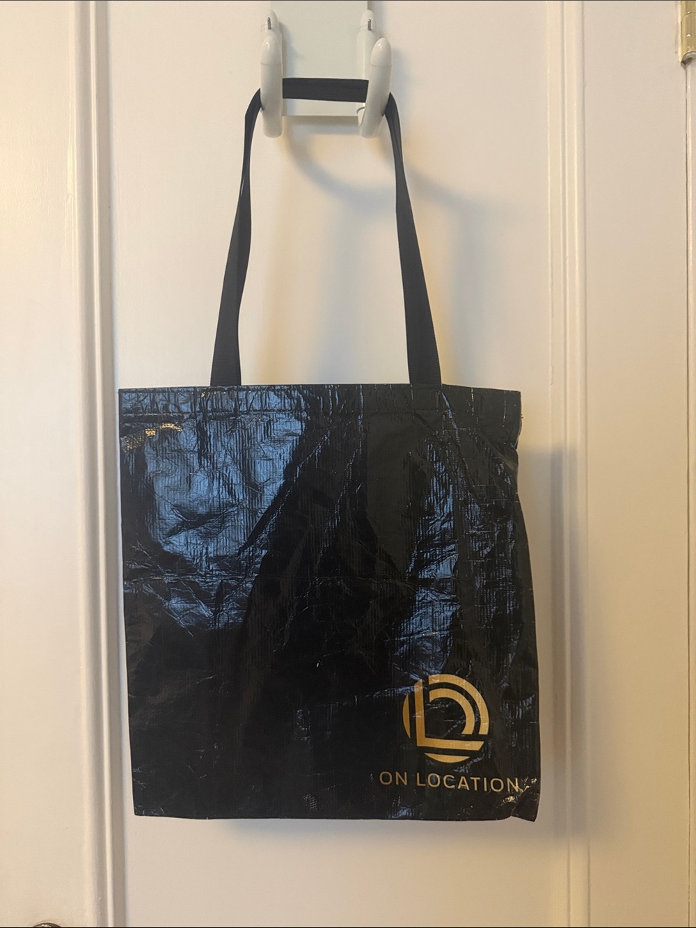 NFL Black Tote Bag with Gold Logo